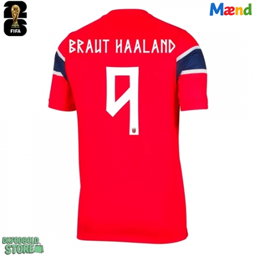 Norge Erling Haaland #9 Replika Hjemmebanetrøje VM 2026 Kortærmet